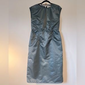 Maison Margiela Grey Nylon Knee Length S/S Dress Womens M-L